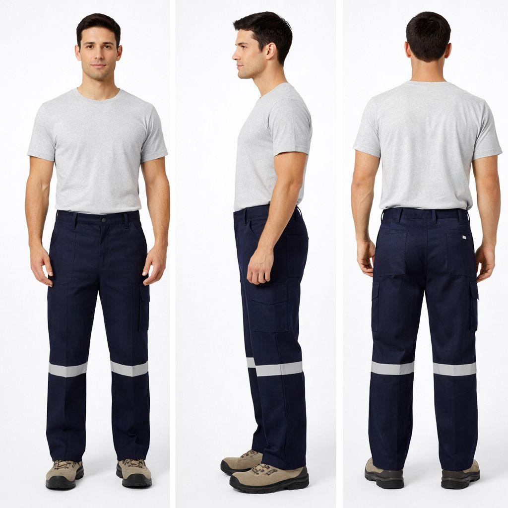 16/12 Lacivert Pamuk Gabardin İş Pantolonu 5 Cepli Yazlık İnce Kumaş