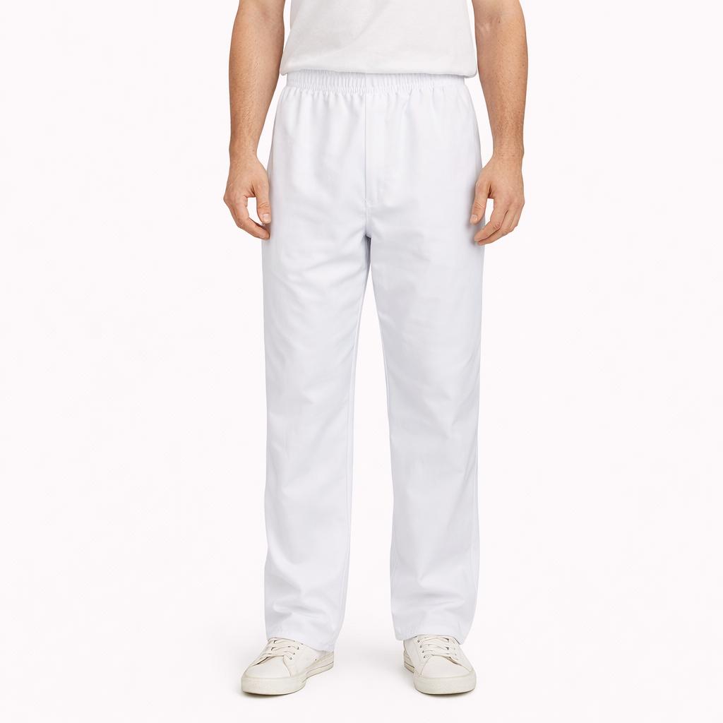 Beyaz Alpaka Pantolon Doktor-Aşçı İş Elbiseleri