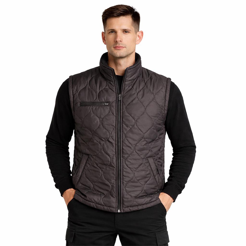 Mikro Yelek Su Geçirmez İçi Polarlı Siyah