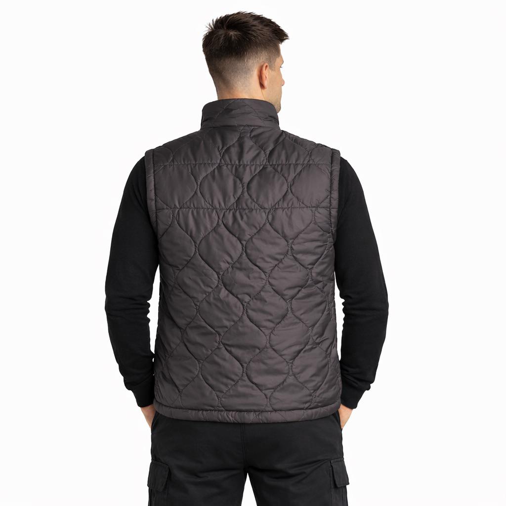 Mikro Yelek Su Geçirmez İçi Polarlı Siyah